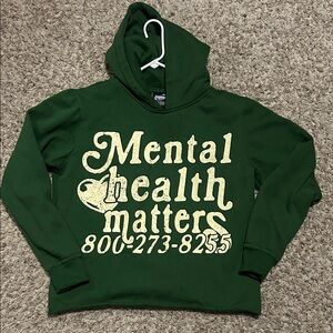 Green Mental Health Awareness Hoodie